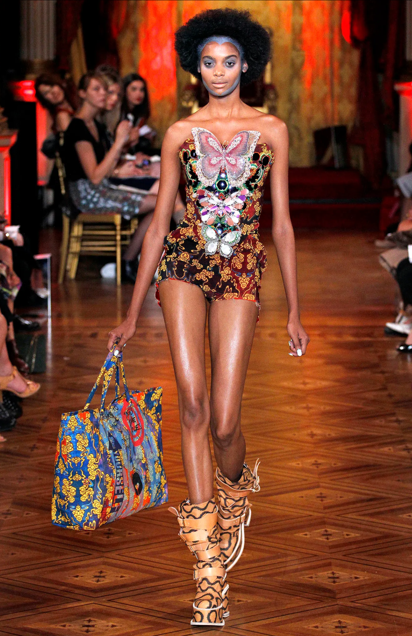 Vivienne Westwood 2013 F/W Squiggle Print Leather Court Shoe 2013 squiggle pattern on the runway @recessla