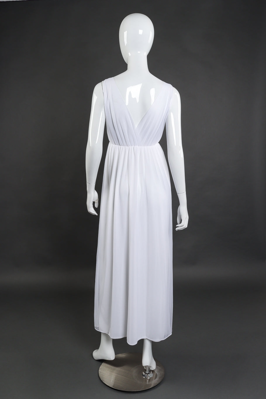 Vintage Sears Marabou Trim Robe & Nightgown Set dress back on mannequin @recess la