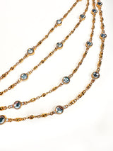 Vintage St. John Beaded Crystal Drape Belt detail @recess la