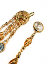Vintage St. John Beaded Crystal Drape Belt clasp @recess la