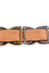 Streets Ahead Leather X Belt logo @RECESS LA