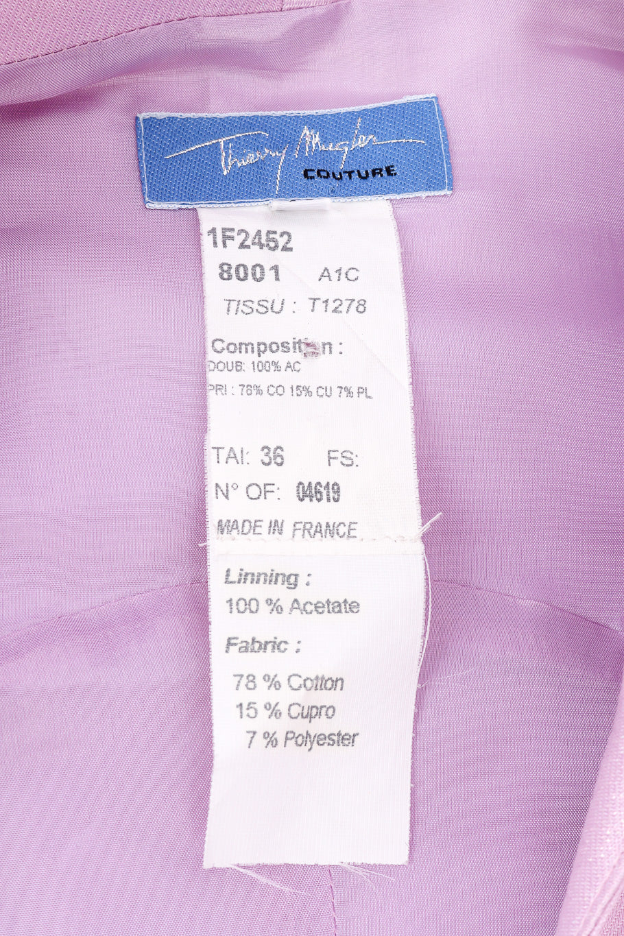 Lilac wrap dress by Thierry Mugler label @recessla