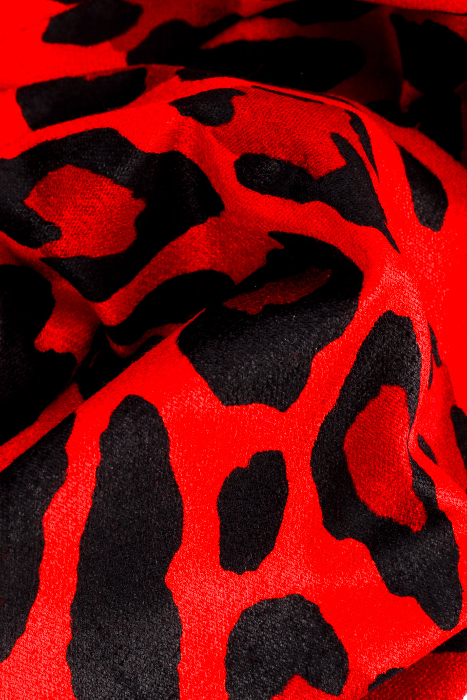 Tom Ford Velvet Animal Print Pant fabric closeup @recess la