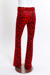 Tom Ford Velvet Animal Print Pant back on mannequin @recess la