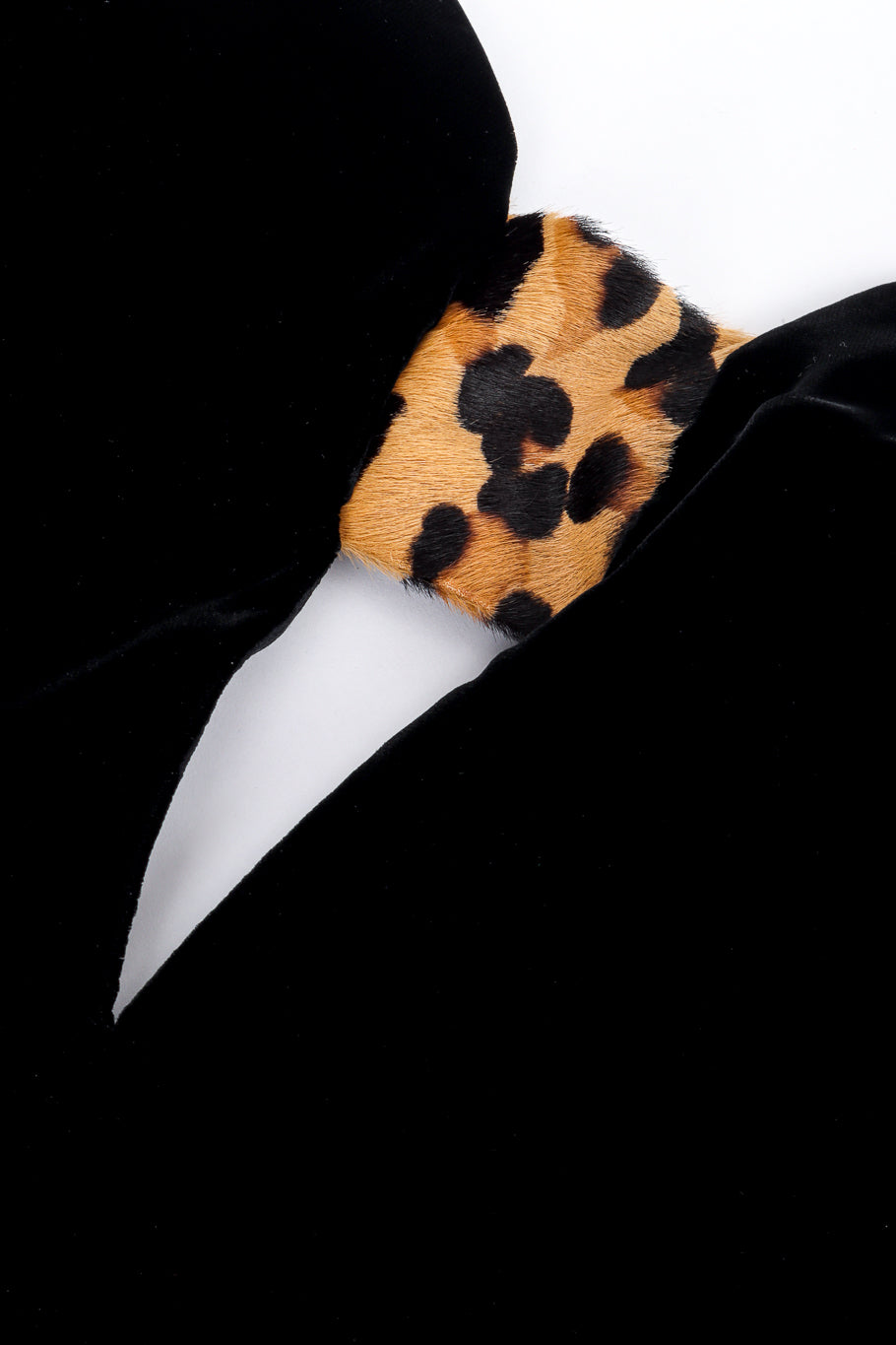 Tom Ford Strapless Velvet & Leopard Cutout Dress cutout closeup @recess la