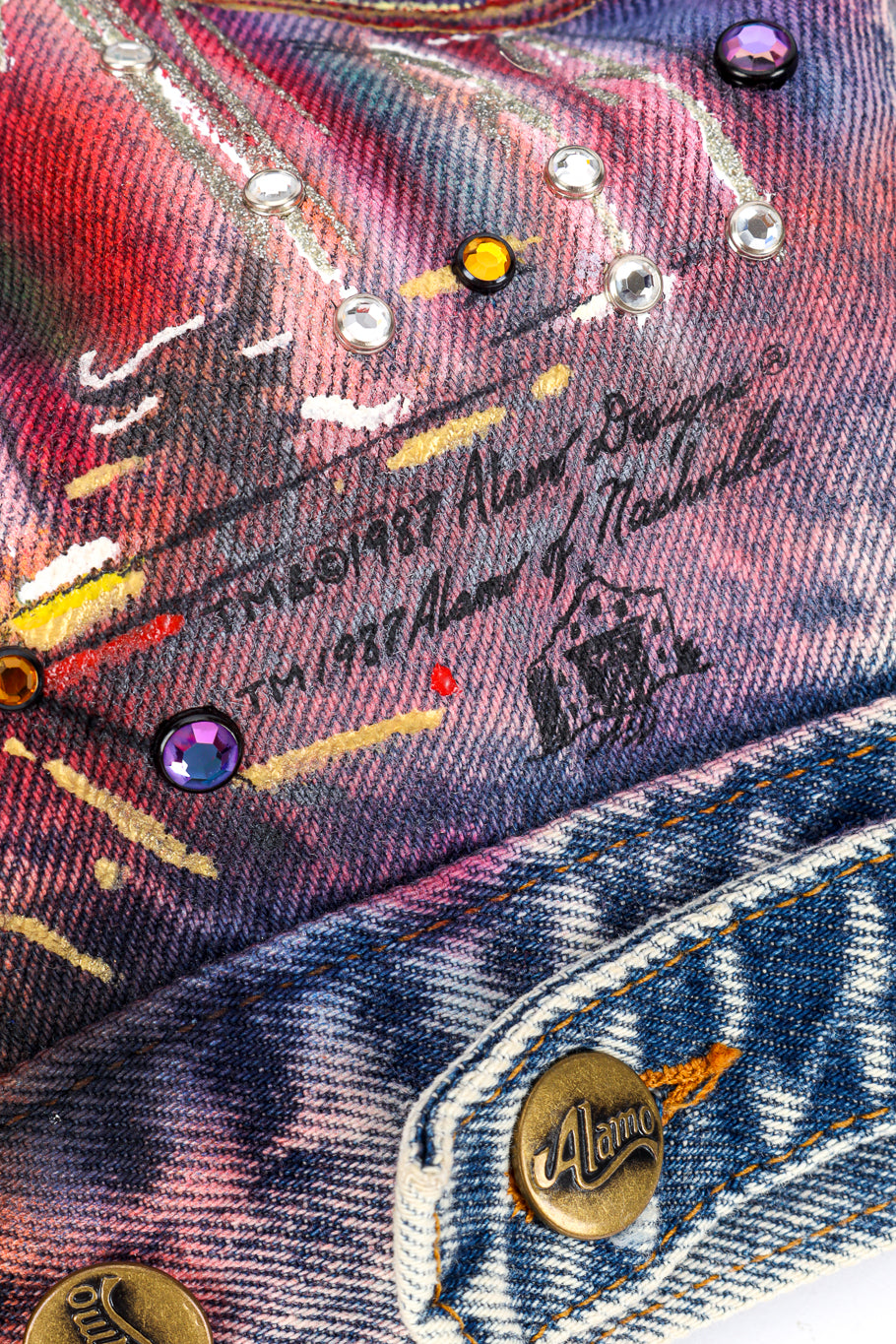 Vintage Tony Alamo Paris Denim Jacket painted signature @recessla