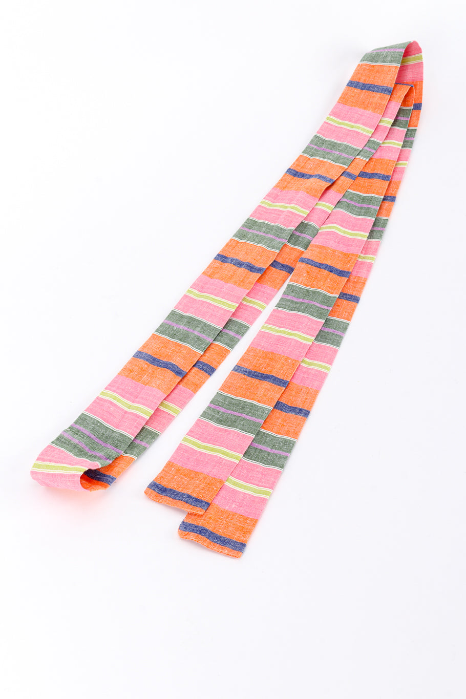 Vintage Tracy Lowe Embroidered Stripe Tunic Dress sash belt @recess la