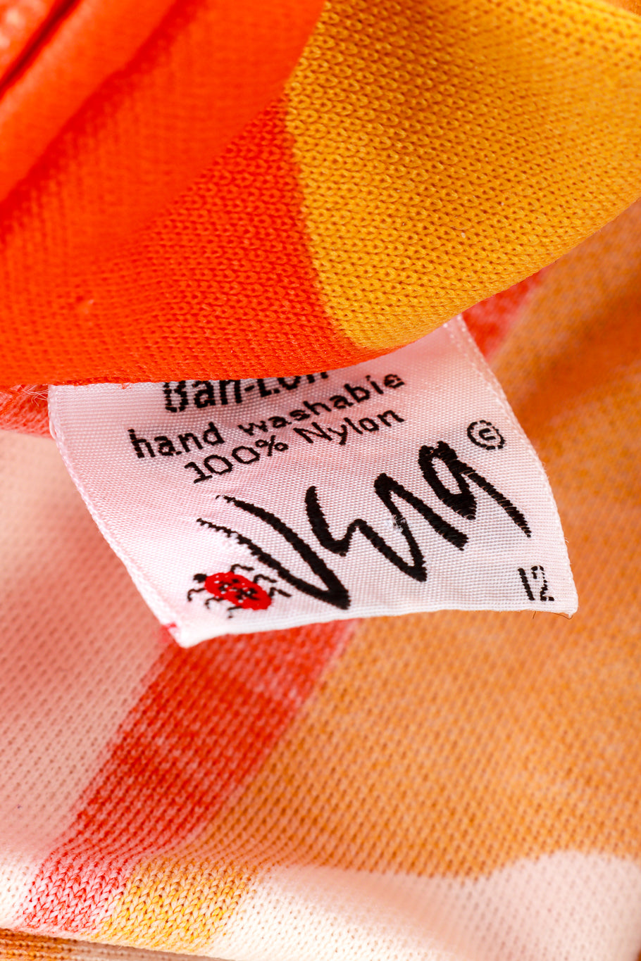 Vintage Vera Neumann Mod Circle Print Dress signature label @recess la