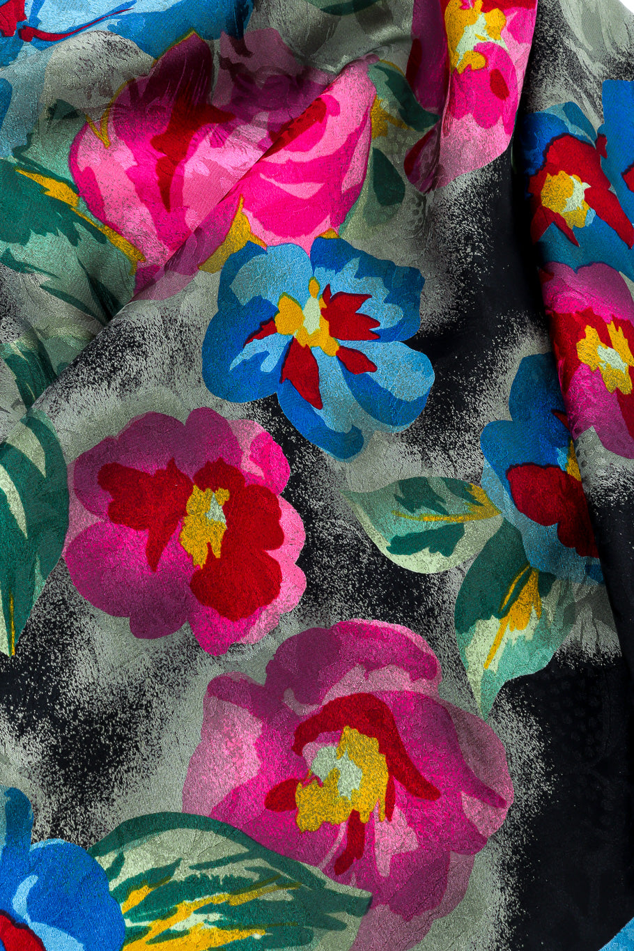 Silk floral scarf by Emanuel Ungaro floral print @recessla