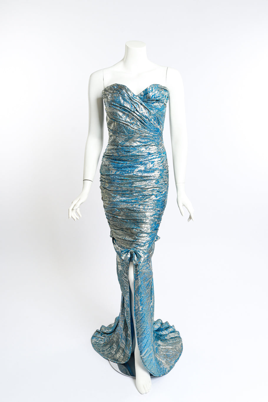 Ungaro Metallic Mermaid Gown on mannequin @RECESS LA