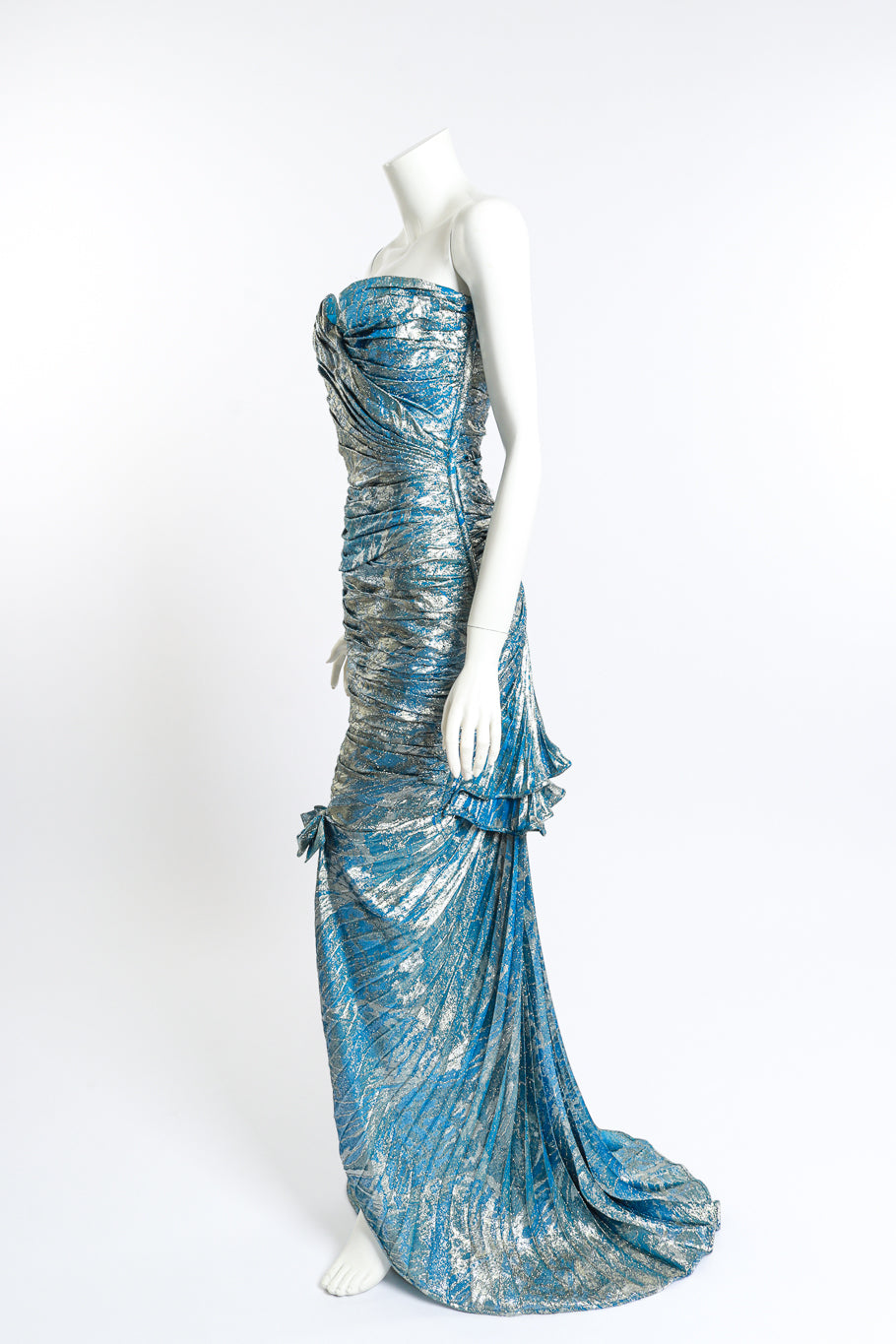 Ungaro Metallic Mermaid Gown side mannequin @RECESS LA