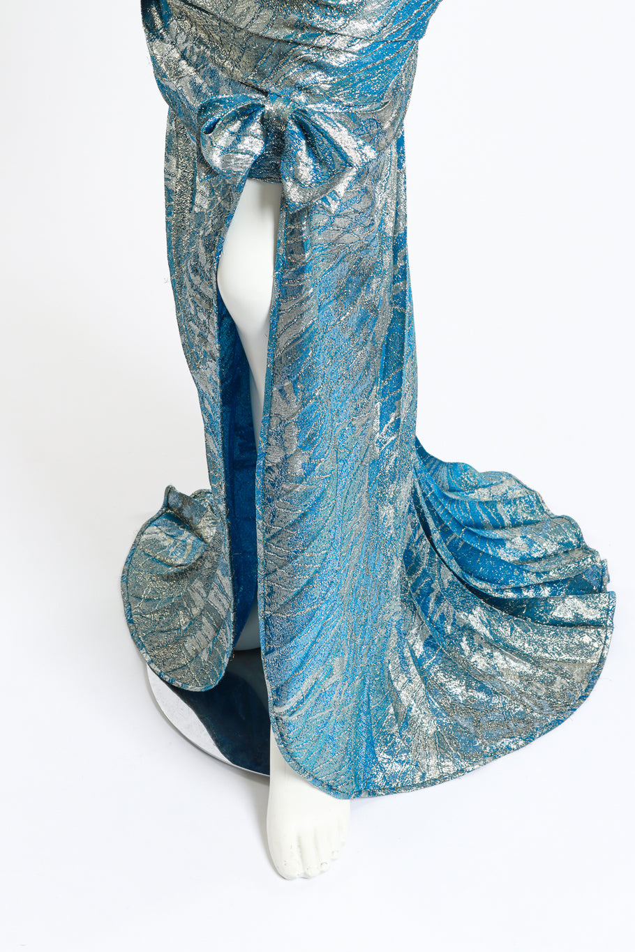 Ungaro Metallic Mermaid Gown skirt detail mannequin @RECESS LA