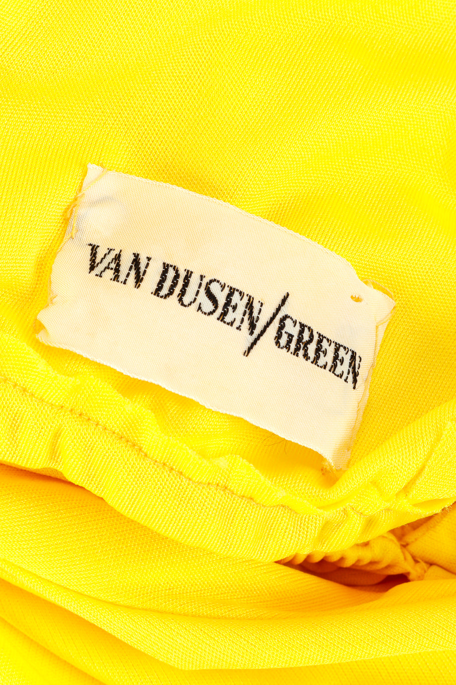 Vintage Van Dusen/Green Jersey Tie Back Maxi Dress signature label @recess la