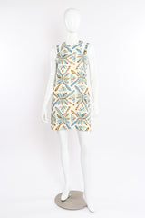 Versace Plume Print Mini Dress front view on mannequin @Recessla