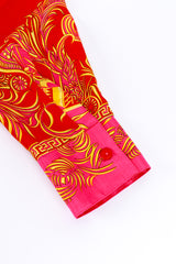 Vintage Versace Filigree Print Blouse cuff detail @RECESS LA