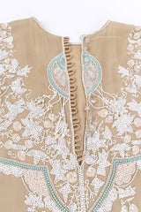 Vintage beaded shift dress flat lay back button closure @recessla
