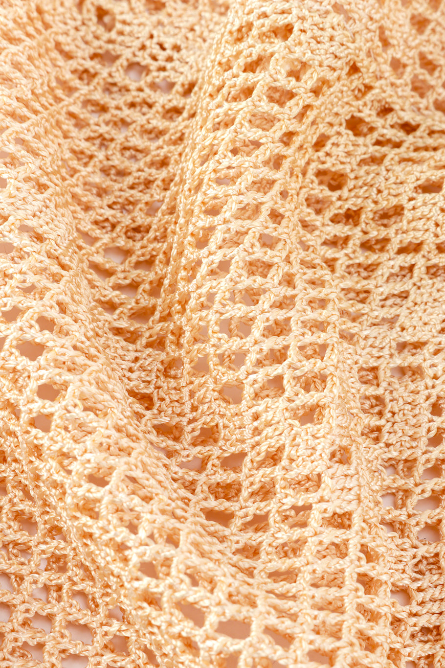Vintage Crochet Flapper Fringe Dress fabric detail @RECESS LA