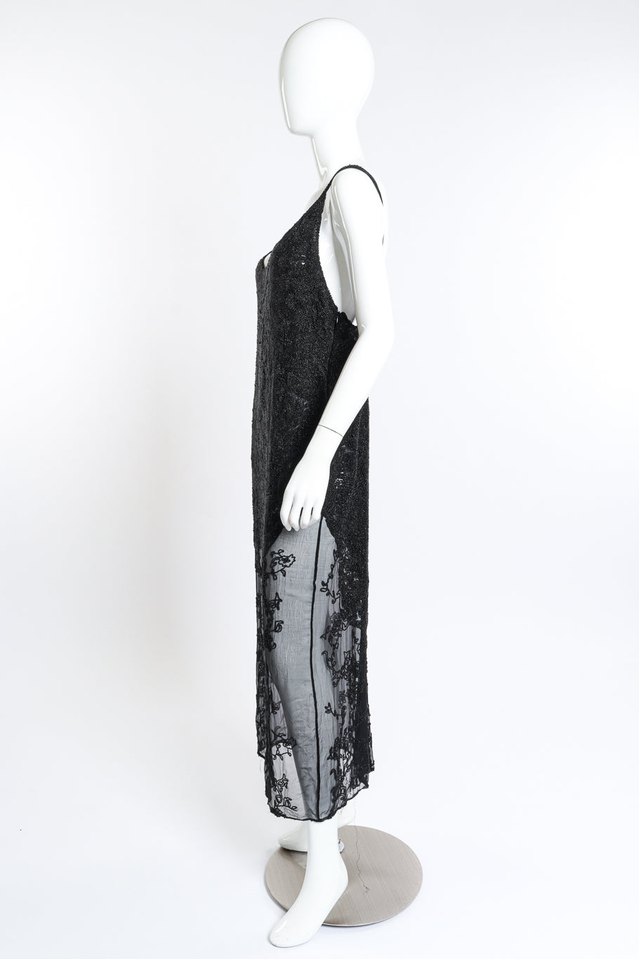 Alberta Ferretti Beaded Maxi Dress side mannequin @RECESS LA