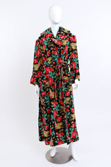 Vintage Birds Of Paradise Tapestry Robe on mannequin @RECESS LA