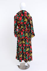 Vintage Birds Of Paradise Tapestry Robe on mannequin @RECESS LA