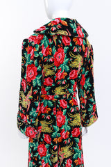 Vintage Birds Of Paradise Tapestry Robe on mannequin @RECESS LA