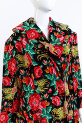 Vintage Birds Of Paradise Tapestry Robe on mannequin @RECESS LA