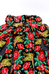 Vintage Birds Of Paradise Tapestry Robe lining@RECESS LA