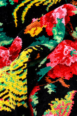 Vintage Birds Of Paradise Tapestry Robe fabric @RECESS LA