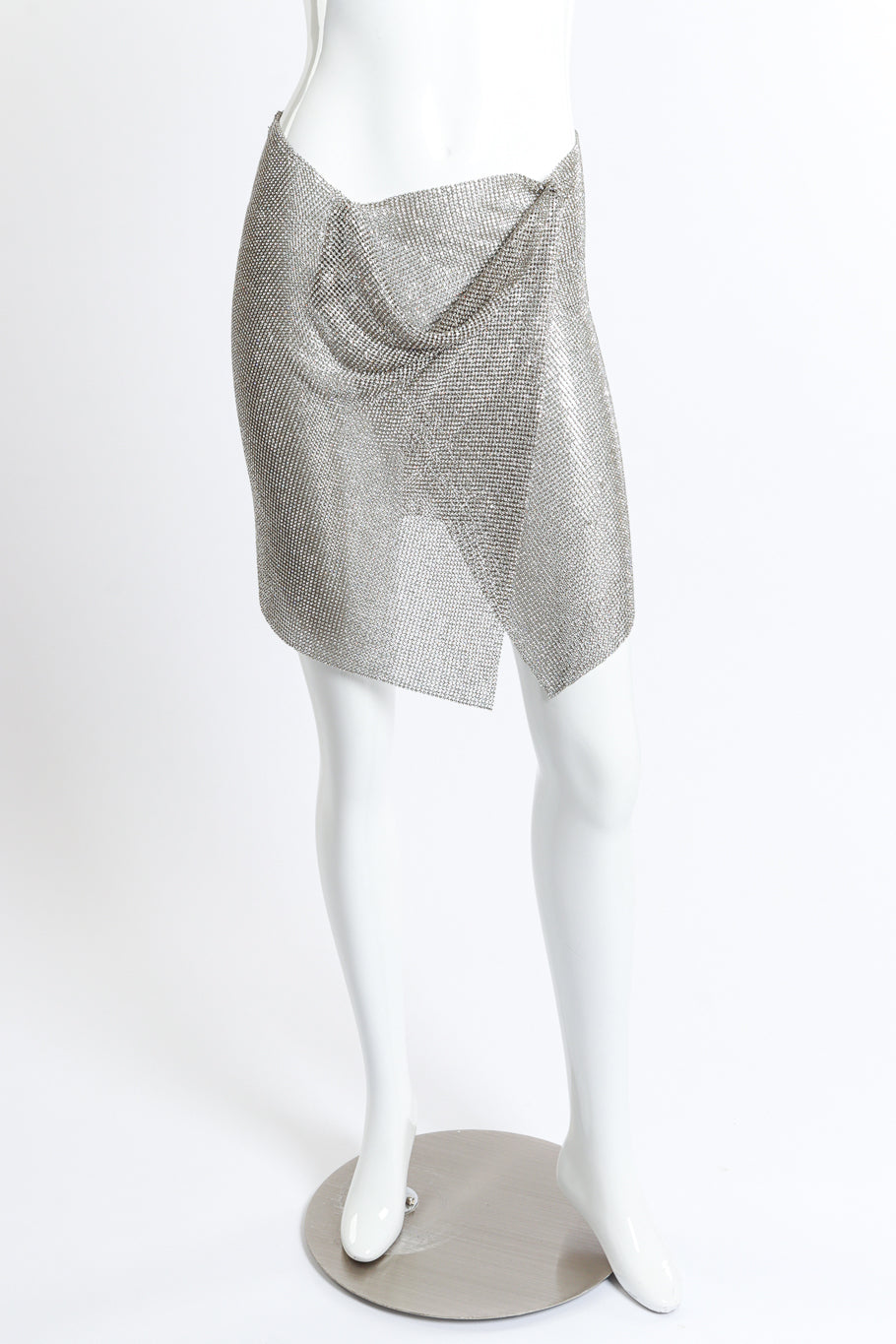 Vintage Rhinestone Wrap Skirt front on mannequin @RECESS LA