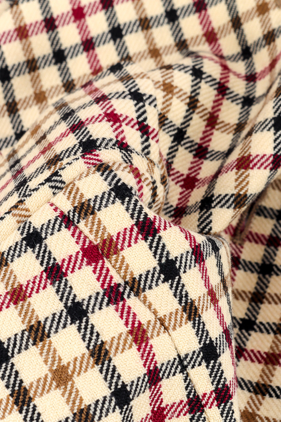 2011 F/W Gingham Vest & Trouser Set by Vivienne Westwood fabric close @recessla