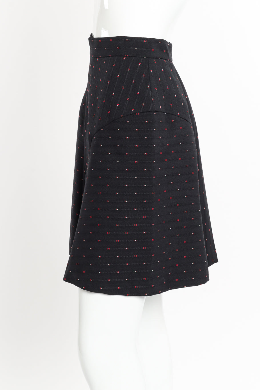 Peplum Flare Jacket & Skirt Suit by Vivienne Westwood on mannequin skirt only side  @recessla