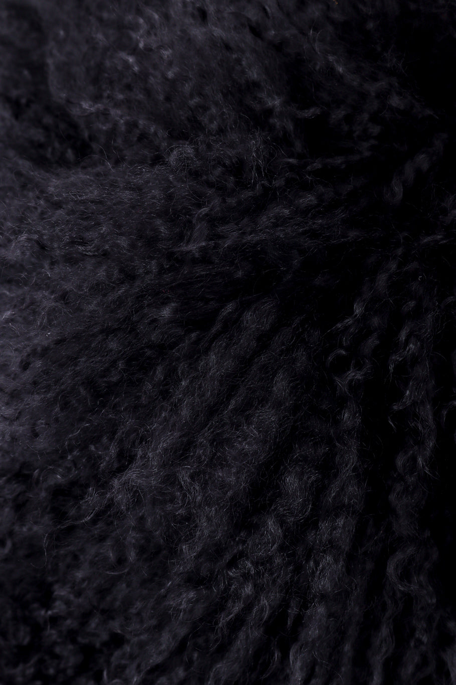 Yves Saint Laurent Mongolian Fur Jacket fur closeup @recessla