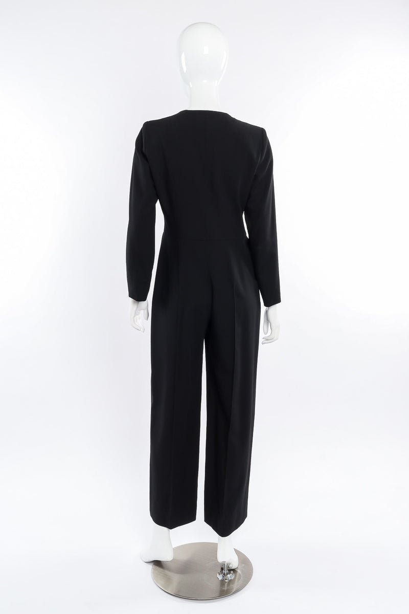 Wool pantsuit by Yves Saint Laurent Rive Gauche on mannequin back @recessla