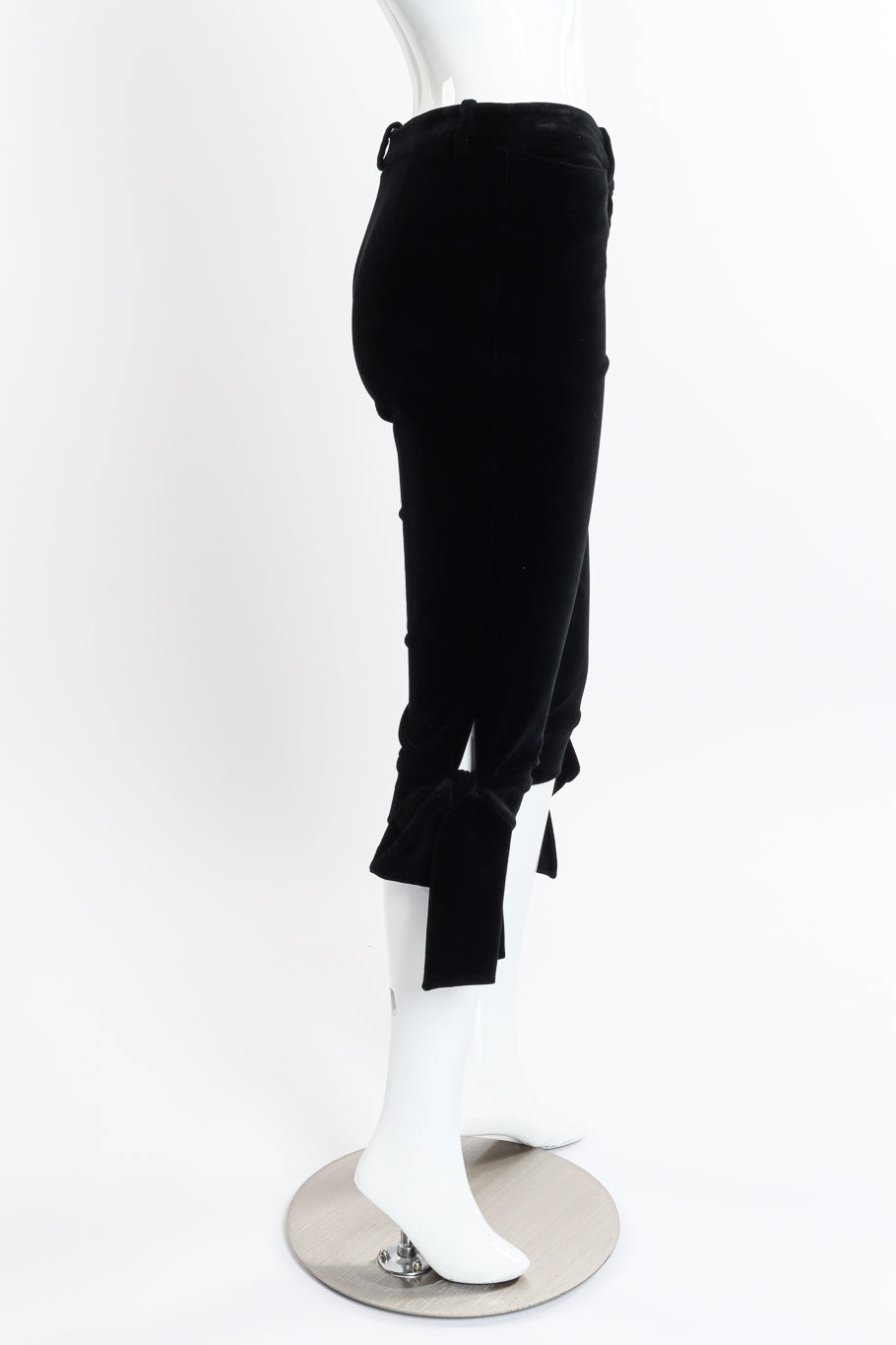 Vintage Yves Saint Laurent 2002 F/W Velvet Bloomer Pants side on mannequin @recessla