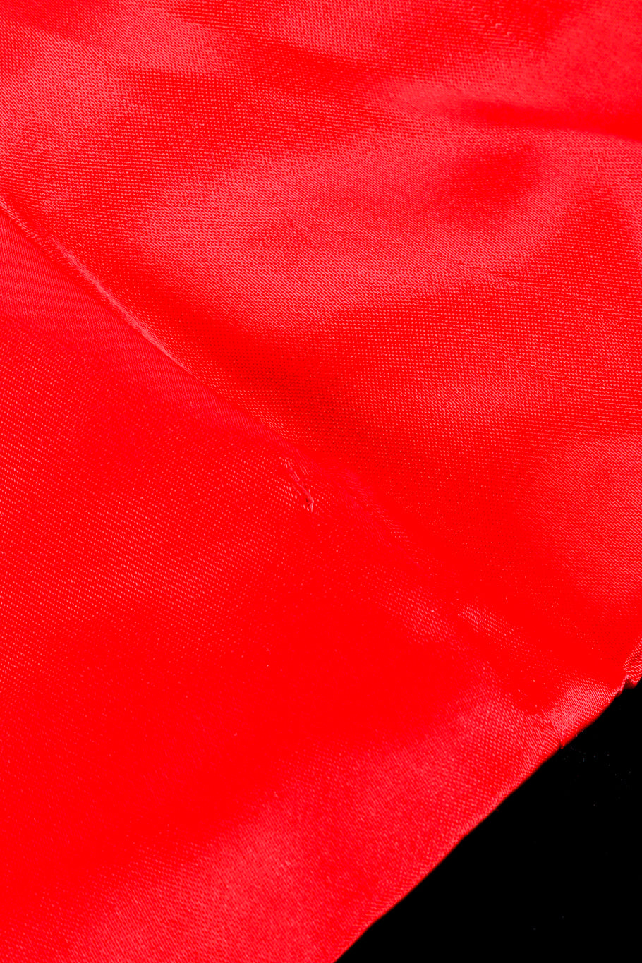 Vintage Yves Saint Laurent Rose Velvet Trim Jacket lining closeup @recessla