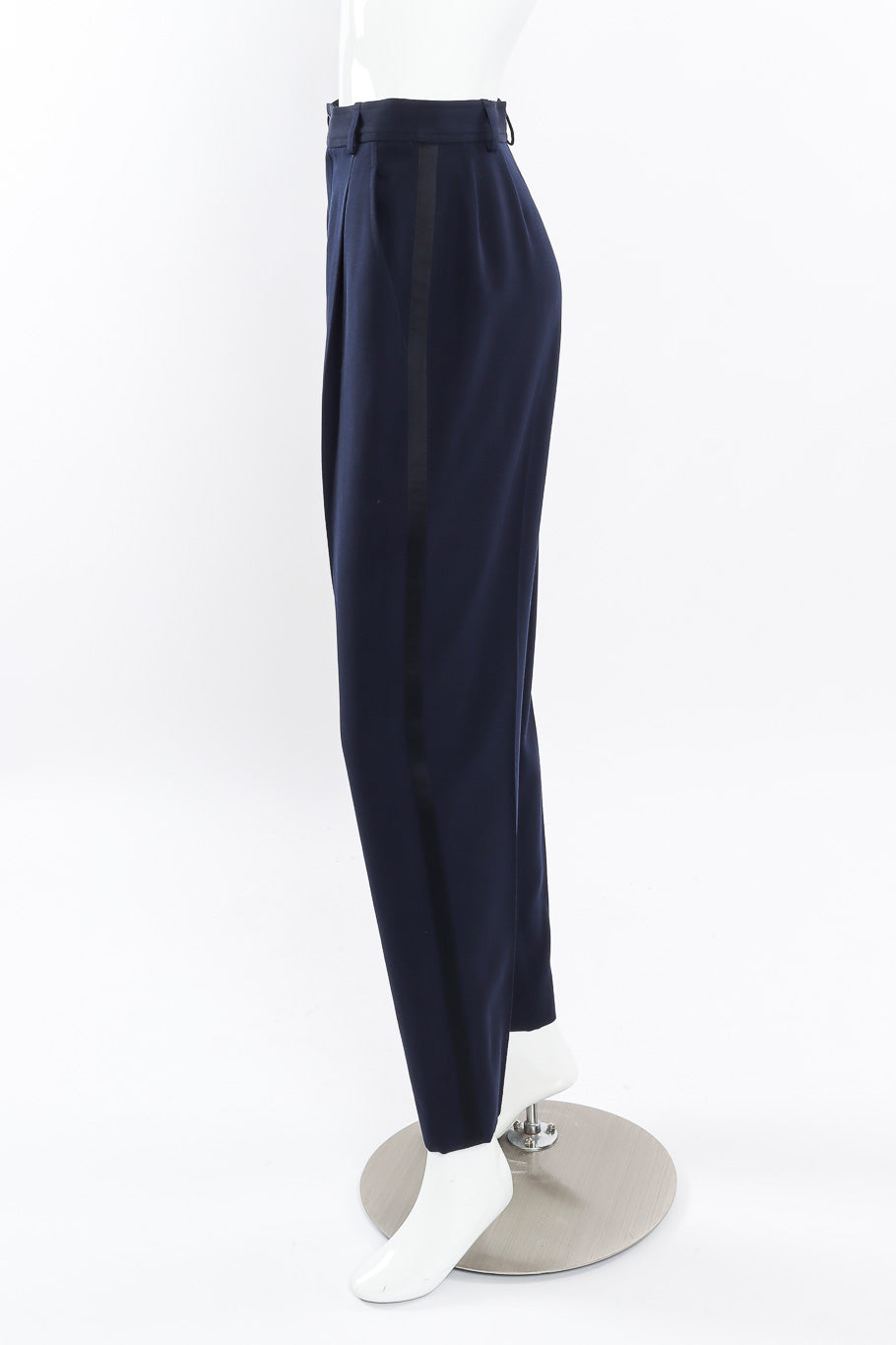 Wool Longline Blazer & Pant Set on mannequin pants only side @recessla