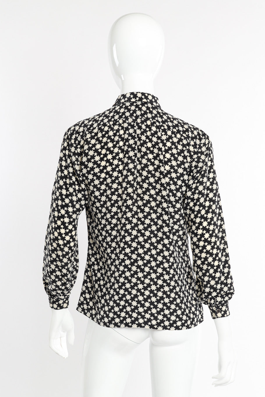 Star print blouse by Yves Saint Laurent on mannequin back @recessla