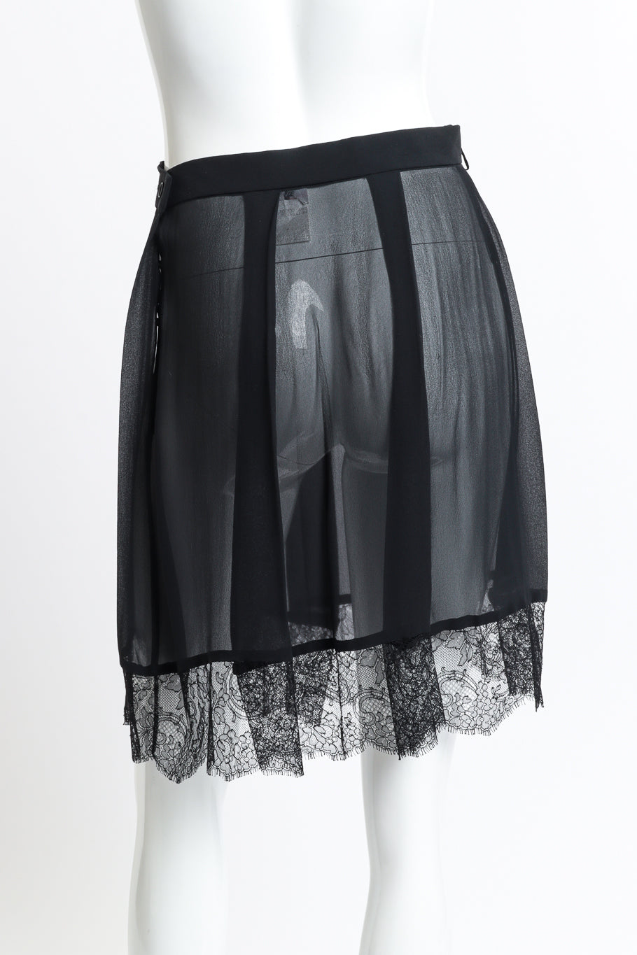 1994 F/W Scallop Lace Skirt YSL back mannequin  @RECESS LA