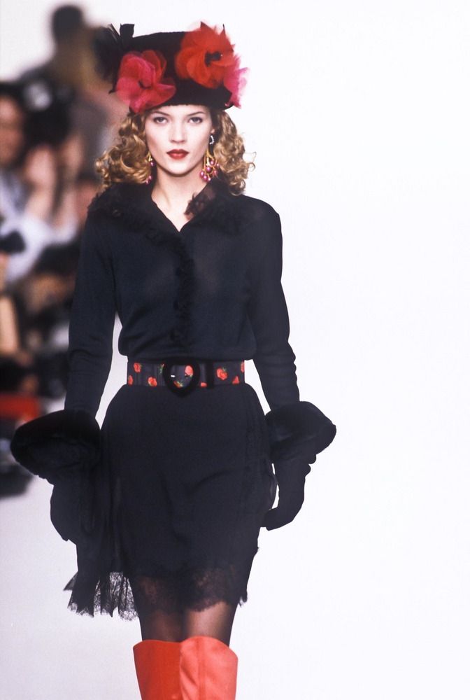 1994 F/W Scallop Lace Skirt YSL runway @RECESS LA