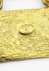 Vintage Alexis Kirk Tribal 3-Plate Chain Collar Necklace cartouche @recess la