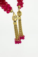 Vintage Julie Rubano Beaded Pom Tassel Bracelet II fringe @recess la