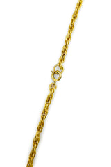 Vintage Castlecliff Pisces Key Pendant Necklace clasp @recess la