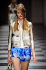 Prada 2010 F/W Beach Scape Cape as jacket on the runway