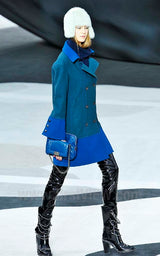 Chanel 2013 F/W Double Breasted Peacoat on runway model @recess la