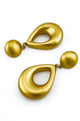 Vintage Anne Klein Teardrop Dangle Necklace & Earrings Set earrings detail @recess la