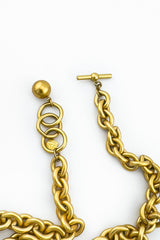 Vintage Anne Klein Teardrop Dangle Necklace & Earrings Set toggle clasp @recess la