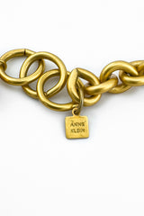 Vintage Anne Klein Teardrop Dangle Necklace & Earrings Set signature tag @recess la