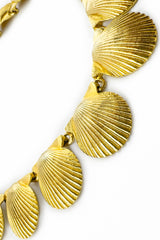 Vintage Mimi Di N Shell Link Collar Necklace detail @recess la