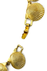 Vintage Mimi Di N Shell Link Collar Necklace clasp @recess la