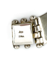 Vintage Zina Sterling Panther Chain Collar Necklace signature stamp @recess la